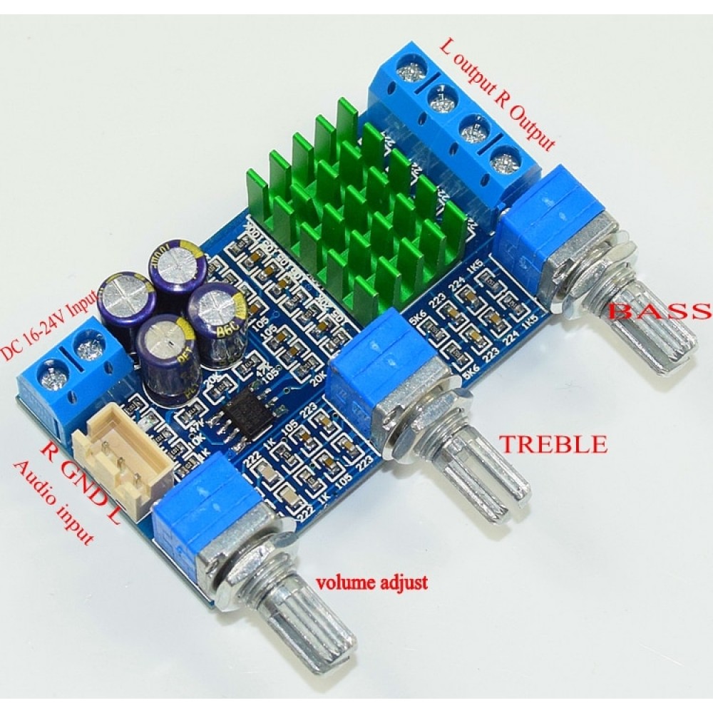 50W+50W TPA3116 Stereo Audio Amplifier Board Dual Channel 2..0 High Power Digital Amplifiers With NE5532 Treble Bass Regulating