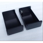 0905 Black Full Aluminum Audio Amplifier Enclosure/ Mini AMP Case/ Preamp Box/ PSU Chassis  Free ship