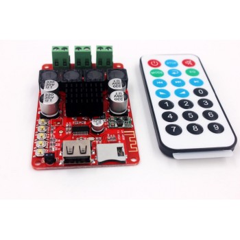 TPA3116 50W+50W Bluetooth Receiver Amplifier Board Audio Music Receiver TF card U flash disk decoding player with remote control