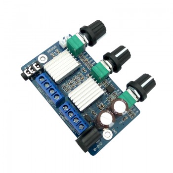 Aiyima DC12V 2.1 Channel Subwoofer Audio Amplifier Board 12W*2+22W Class D Digital Amplifier Board Super TDA2030A