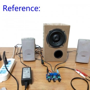 Aiyima DC12V 2.1 Channel Subwoofer Audio Amplifier Board 12W*2+22W Class D Digital Amplifier Board Super TDA2030A