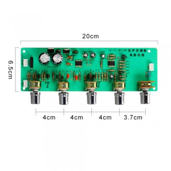Aiyima AN4558 OP AMP Preamplifier Volume Tone Board With Treble Midrange Bass Volume Adjustment Preamp Tone Board For Amplifier