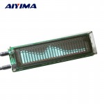 Aiyima 15 Level VFD Music Audio Spectrum indicator Amplifier Board Level indicator VU Meter Speed Adjustable AGC Mode With Case