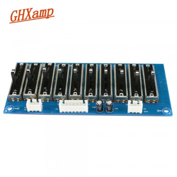 GHXAMP EQ Equalizer Stage Professional Tone Preamplifier Board 5/10/15 Road Preamp Stereo Adjustable Frequency 35HZ 70HZ-20KHZ