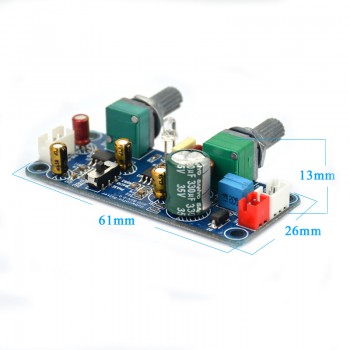 AIYIMA Low Pass Filter Bass Subwoofer Preamp Amplifier Board Single Power DC 9-32V Preamplifier With Bass Volume Adjustment