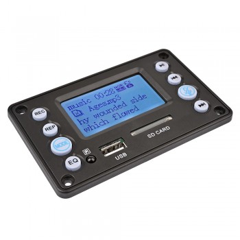 AIYIMA 5V LCD MP3 Decoder Board Bluetooth 4.2 Audio Receiver APE FLAC WMA WAV Decoding Support Recording Radio Lyrics Display