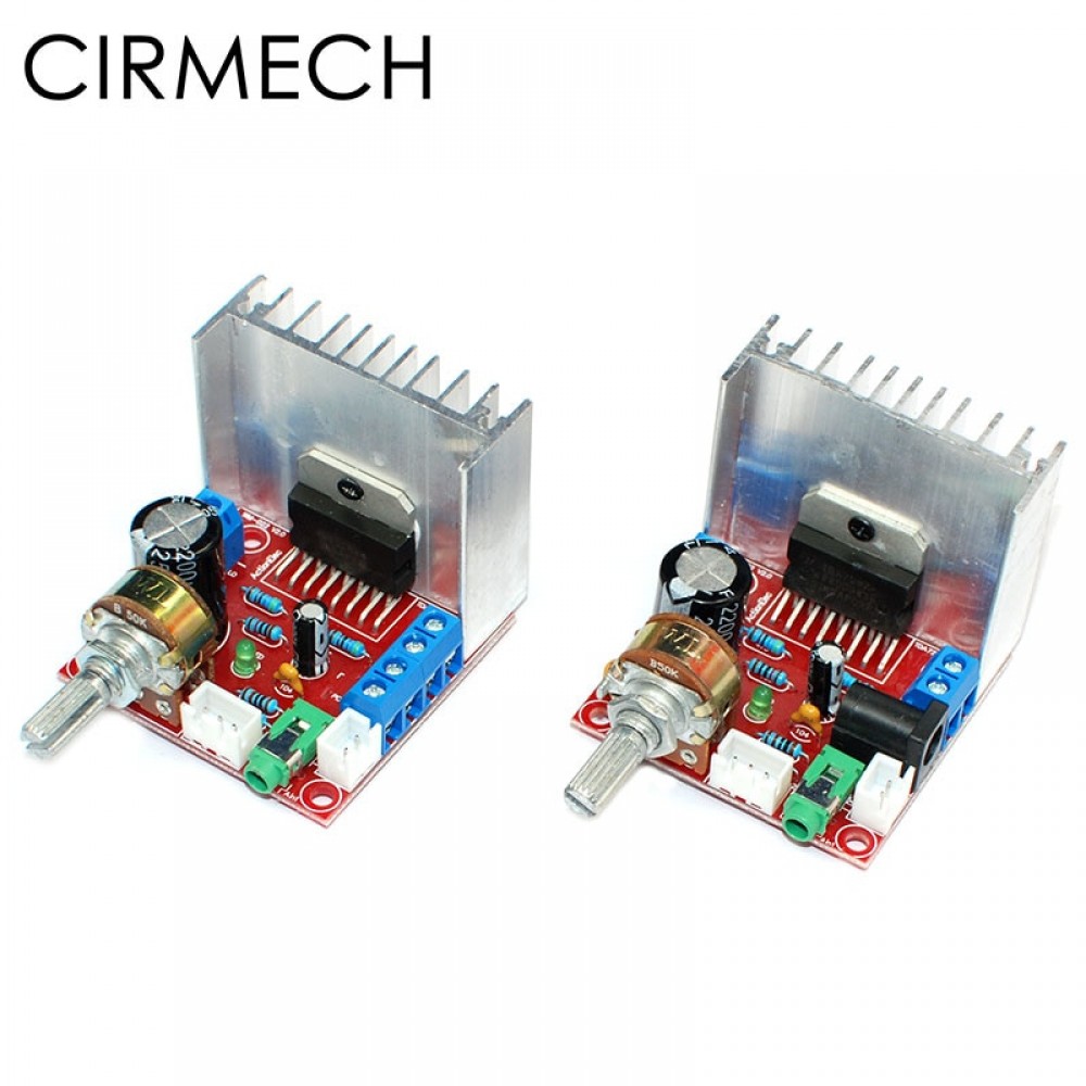 CIRMECH TDA7297 2.0 Amplifiers Stereo Digital Audio Amplifier Module Board Dual-Channel  9-12V Output 2X15W
