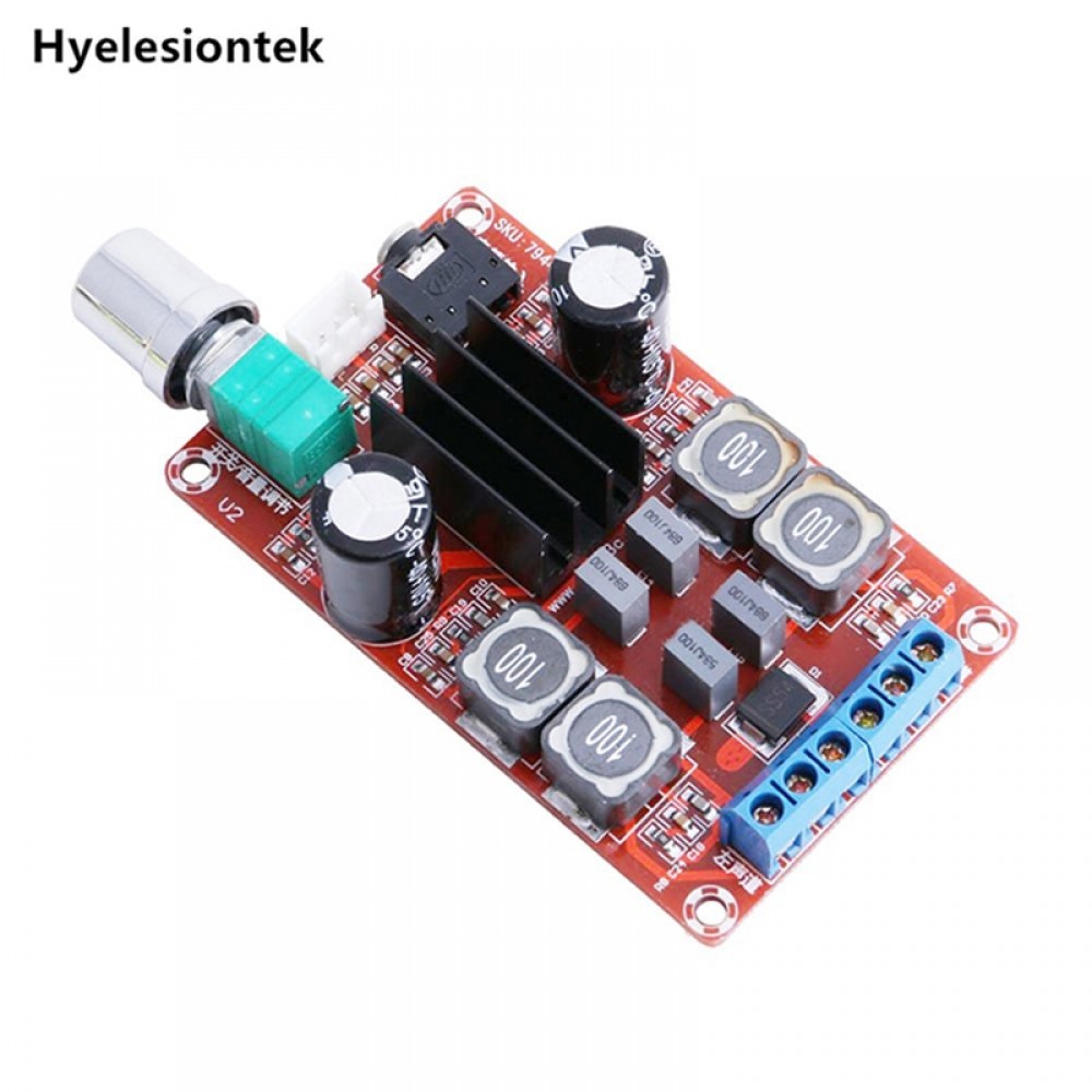 TPA3116D2 2x50W DC24V Digital Power Amplifiers Board Dual Channel Stereo  Amplifier Audio Board