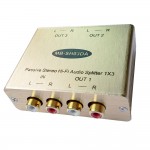 3-CH Passive Stereo Analog Audio Splitter Stereo audio distributor RCA Audio isolation splitter Hi-Fi Audio Splitter
