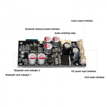 Aiyima Bluetooth Decoder Board DAC Bluetooth 5.0 Audio Receiver PCM5102A Decoding AUX Support 16Bit For Amplifier Preamp AMP DIY