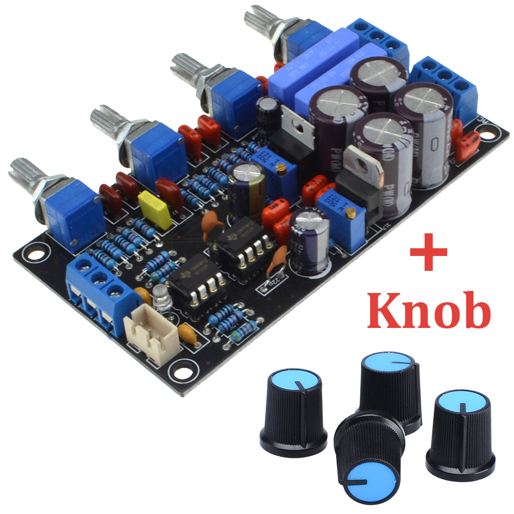Luxury NE5532 Preamplifier Volume Tone Board AC15V-0-AC15V Volume Control Panel For Amplifier with Knob Free Shipping  12003204