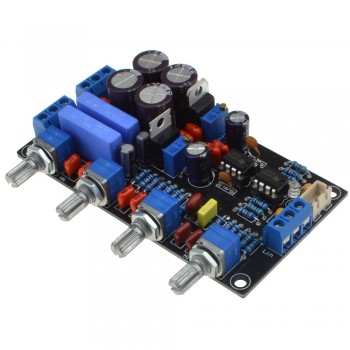 Luxury NE5532 Preamplifier Volume Tone Board AC15V-0-AC15V Volume Control Panel For Amplifier with Knob Free Shipping  12003204