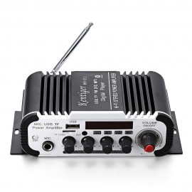 Kentiger HY - V11 Bluetooth Amplifier 2-channel Super Bass Audio Amplifier with Remote Controller TF USB FM 85dB MP3 FM Radio