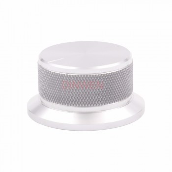 50x25mm Machined Solid Full Aluminum Volume POTENTIOMETER KNOB Sound Control Cap 6mm Hole Audio DIY Black Silver Golden 1PC