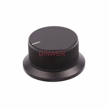 50x25mm Machined Solid Full Aluminum Volume POTENTIOMETER KNOB Sound Control Cap 6mm Hole Audio DIY Black Silver Golden 1PC