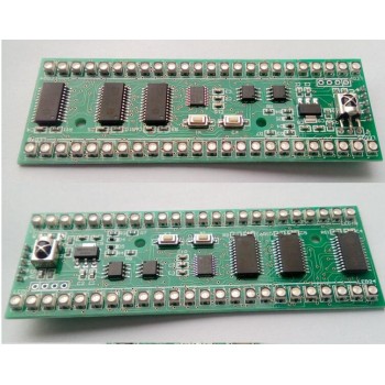 RGB MCU Adjustable Display Pattern 24 LED VU Level Indicator Meter Dual Channel