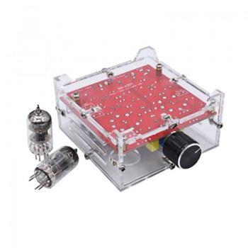 AIYIMA Fever 6J1 Tube Amplifier Preamp Board Hifi Dual Channel Class A  Volume Control Tone Preamplifier Board With Crystal Case