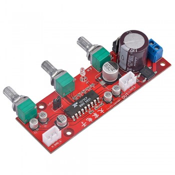 AIYIMA XR1075 BBE Mini Tone Audio Board BBE Preamp Treble Bass Adjustment Preamplifier Board DC 12V-24V AC 9V-16V