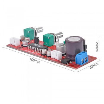 AIYIMA XR1075 BBE Mini Tone Audio Board BBE Preamp Treble Bass Adjustment Preamplifier Board DC 12V-24V AC 9V-16V