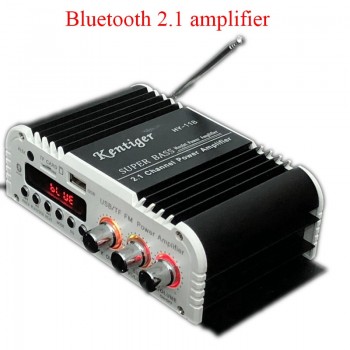 Bluetooth Kentiger-HY-118 2.1+1 4 Channel Output Subwoofer TF\USB\FM Audio Power Amplifier Stereo Amplificador Super Bass Dac