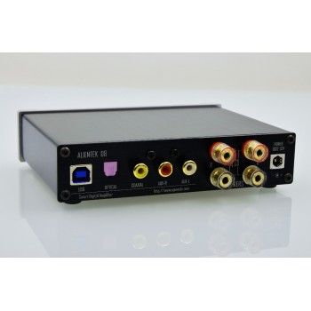 2018 New Alientek D8 Full Digital Audio Headphone Amplifier Input USB XMOS/Coaxial/Optical/AUX 80W*2 24Bit/192KHz DC28V/4.3A
