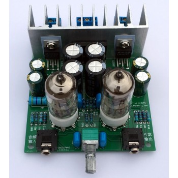 Diy kits HIFI 6J1 tube amplifier Headphones amplifiers LM1875T power amplifier Board 30W preamp bile buffer