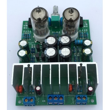 Diy kits HIFI 6J1 tube amplifier Headphones amplifiers LM1875T power amplifier Board 30W preamp bile buffer