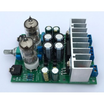Diy kits HIFI 6J1 tube amplifier Headphones amplifiers LM1875T power amplifier Board 30W preamp bile buffer
