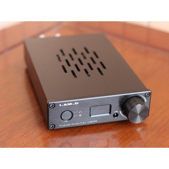 2018 New I.AM.D V200 Full Digital Audio Amplifier 150W*2 XMOS U208 USB 24Bit/192KHz Input USB/Optical/Coaxial/AUX OLED Display