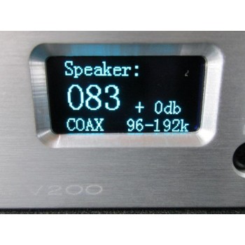 2018 New I.AM.D V200 Full Digital Audio Amplifier 150W*2 XMOS U208 USB 24Bit/192KHz Input USB/Optical/Coaxial/AUX OLED Display