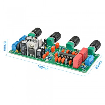 AIYIMA Amplifiers Audio Amplificador Pre-amp Board LM1036 N+NE5532 Preamplifier Front-end Fever Tone Board