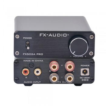 FX-Audio FX502A PRO HIFI 2.0 TA2024 TA2021 Pure Digital Audio High-power Mini Home Hifi Amplifier 50W*2 Without Power Plug