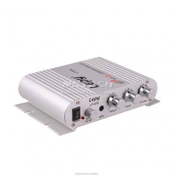 LP-838 Lepy MINI Digital Car Power Amplifier Hi-Fi MP3 MP4 Stereo Booster DVD Auto Motorcycle Home BASS AMP Audio Player 2.1 CH