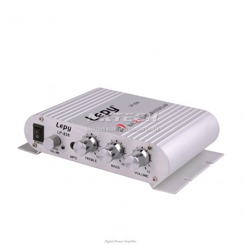 LP-838 Lepy MINI Digital Car Power Amplifier Hi-Fi MP3 MP4 Stereo Booster DVD Auto Motorcycle Home BASS AMP Audio Player 2.1 CH