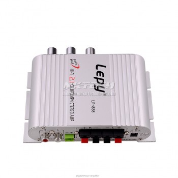 LP-838 Lepy MINI Digital Car Power Amplifier Hi-Fi MP3 MP4 Stereo Booster DVD Auto Motorcycle Home BASS AMP Audio Player 2.1 CH