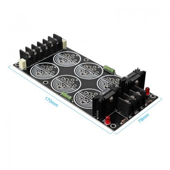 AIYIMA 120A Rectifier Filter Power Supply Board Solder Schottky 35MM 6 Capacitances Rectification Amplifier DIY