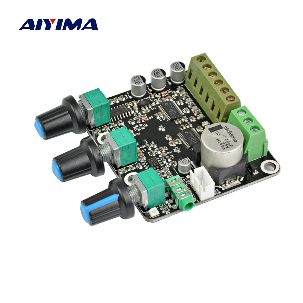 AIYIMA 2.1 CH TPA3110D2 Subwoofer Amplifier Board 15*2+30W Sub Audio Stereo NE5532 Amp For High-end Computer Speaker DC 12V 24V