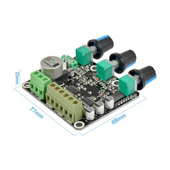 AIYIMA 2.1 CH TPA3110D2 Subwoofer Amplifier Board 15*2+30W Sub Audio Stereo NE5532 Amp For High-end Computer Speaker DC 12V 24V