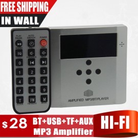 Home Audio system,music system,Ceiling Speaker system,Bluetooth digital stereo amplifier, in wall amplifier silver color