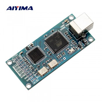 Aiyima ATSAM3U1C XC2C64A Amanero USB IIS Digital Interface DAC Decoder Board Support DSD512 32bit 384K I2S DSD Output