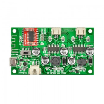 Aiyima Bluetooth Audio Amplifier Board 2*6W Dual Channel Stereo Amplifiers 5V 3.7V Lithium Battery Power For 6-8Ohm Speaker