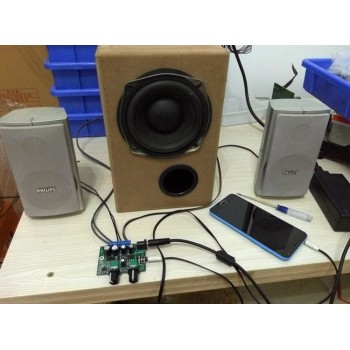HIFI TDA2030 2.1 Subwoofer Stereo Audio Digital Power Amplifier Board Bass output 6W X2+25W
