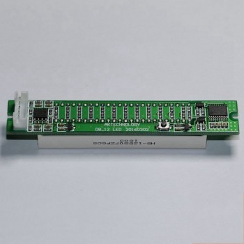 Dual 12 bit LED Level Display Adjustable Audio Music VU Level indicator meter For Amplifier With AGC Mode