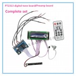 Free Shipping DC9-24V PT2313 Digital Soundboard Preamplifier Board (Full Set) Siemens Audio Coupling Capacitors
