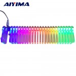 AIYIMA KS25 Sound Control VU Meter Crystal Sound Column Audio Level Meter LED Music Spectrum DIY Kits VU Tower For Home Theater