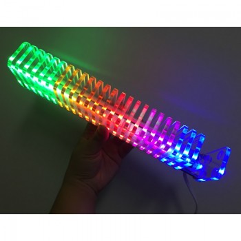 AIYIMA KS25 Sound Control VU Meter Crystal Sound Column Audio Level Meter LED Music Spectrum DIY Kits VU Tower For Home Theater