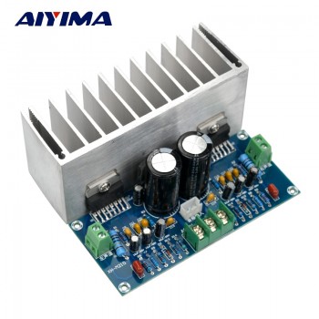 AIYIMA TDA7293 Audio Amplifier Board 100W*2 Digital Stereo Power Amplifier Board With Heatsink Dual AC12-32V