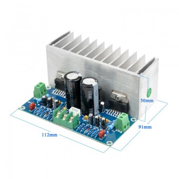 AIYIMA TDA7293 Audio Amplifier Board 100W*2 Digital Stereo Power Amplifier Board With Heatsink Dual AC12-32V
