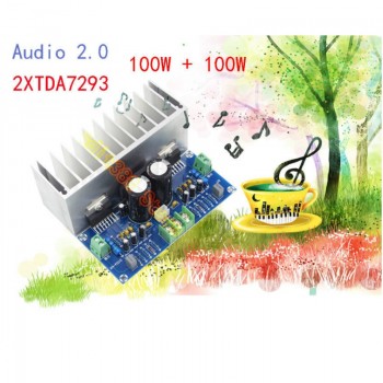 AIYIMA TDA7293 Audio Amplifier Board 100W*2 Digital Stereo Power Amplifier Board With Heatsink Dual AC12-32V