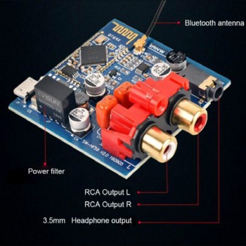 Aiyima HIFI Bluetooth Amplifier Board CSR64215 V4.2 Stereo Audio Bluetooth Receiver Box Car Bluetooth Modified DIY Support APTX